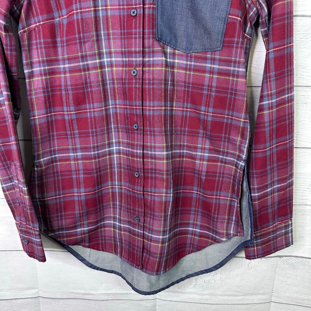 Marmot Womens size XS Lakota Flannel Chambray Long Sleeve Button Up Shirt Hiking - Picture 4 of 12